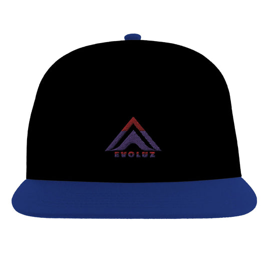 Flat Peak Snapback Cap Evoluz - Unisex Men and Women Headwear for Sale - Evoluz